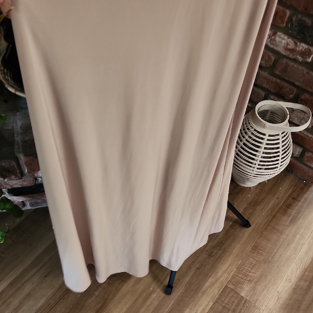 Naked Wardrobe Beige Long Sleeve Maxi Dress - Picture 9 of 14